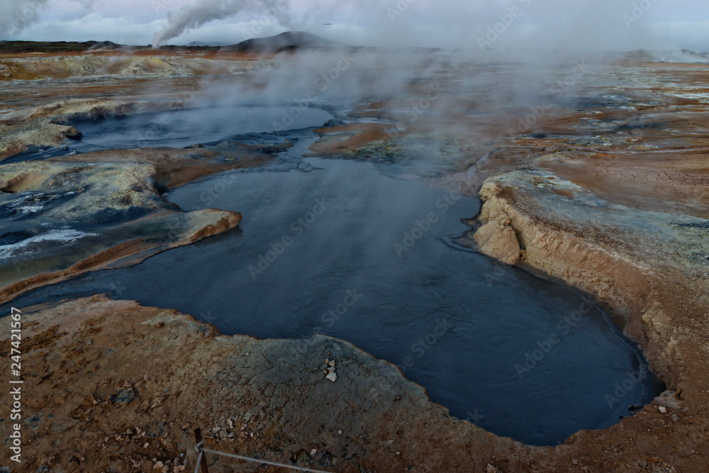Geothermalgebiet Hverir, Myvatn, Island Geothermalgebiet Hverir, Myvatn, Island