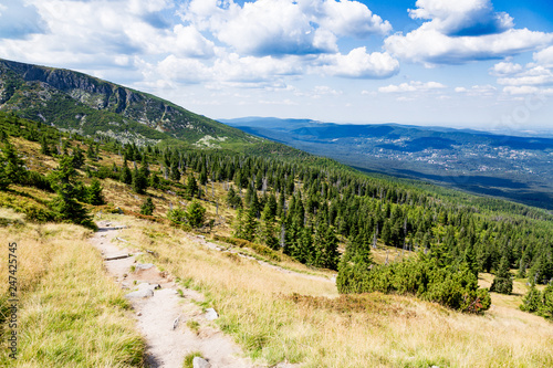 Fototapeta Naklejka Na Ścianę i Meble -  Scenic summer landscape of Giant Mountains -Karkonosze Mounatains in Poland