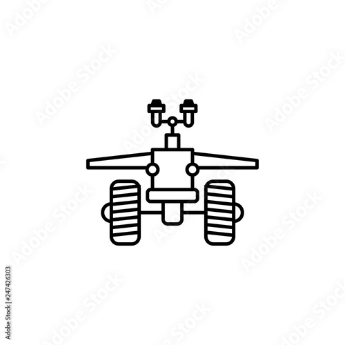 robot  car  tractor outline icon. Signs and symbols can be used for web  logo  mobile app  UI  UX