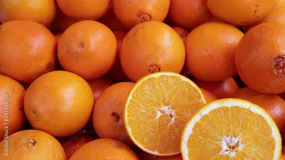 oranges on the market