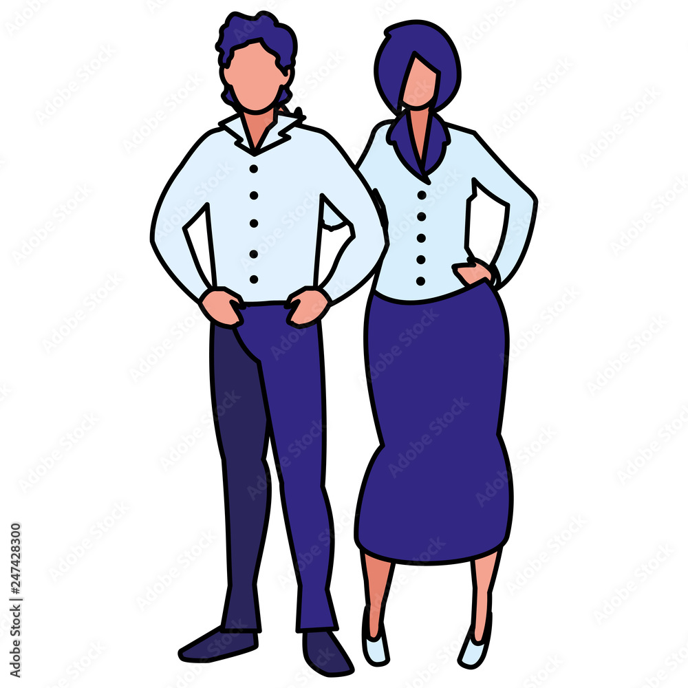 young couple avatars characters young couple avatars characters
