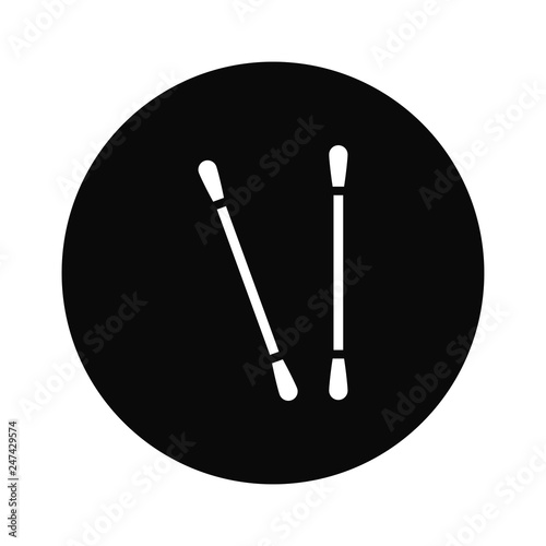 Cotton swabs icon vector