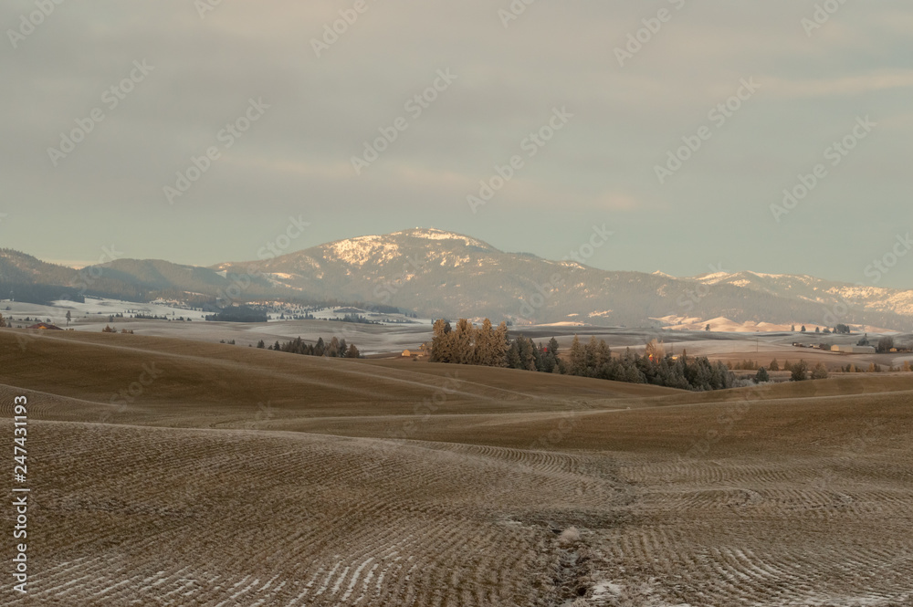 Winter farm scene Eastern Washington Winter farm scene Eastern Washington