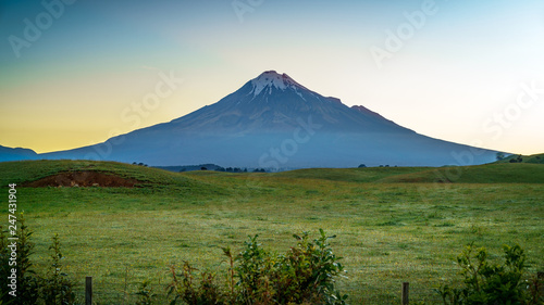 cone volcano mount taranaki at sunrise, new zealand 5