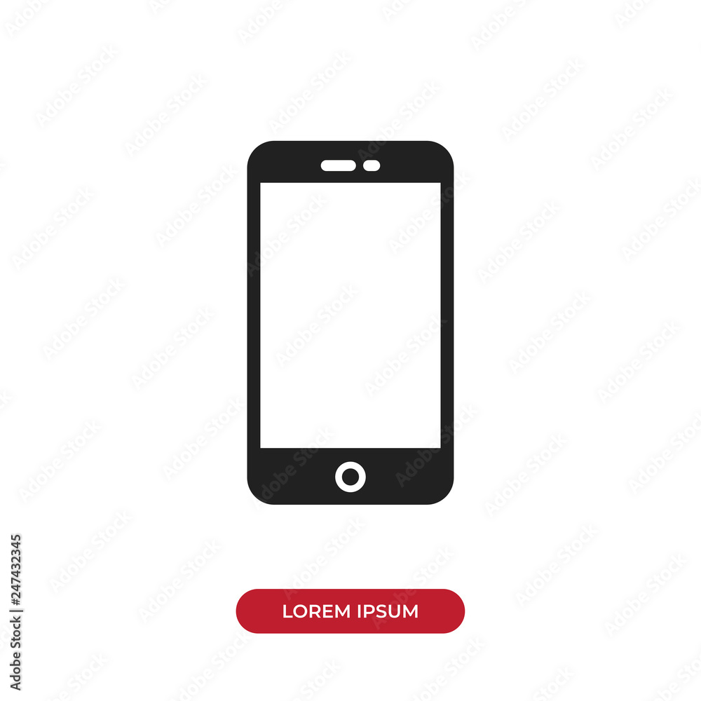 Filled Smartphone icon vector isolated on white background. Modern symbol in trendy flat style for mobile app and web design. Filled Smartphone icon vector isolated on white background. Modern symbol in trendy flat style for mobile app and web design.
