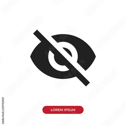 Invisible vector icon