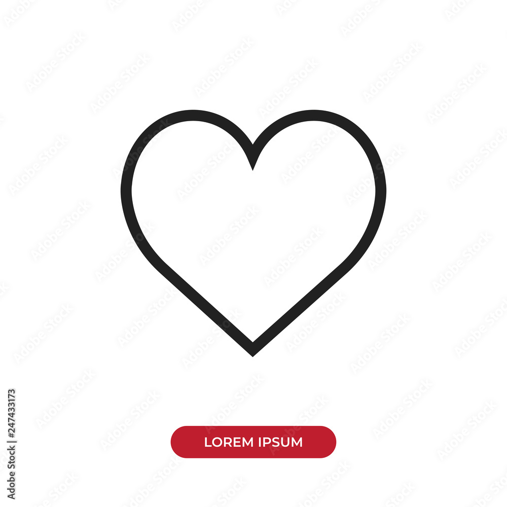 Heart vector icon Heart vector icon