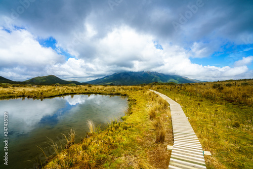 lake on the mangorei track,mount egmont national park,new zealand 3 photo