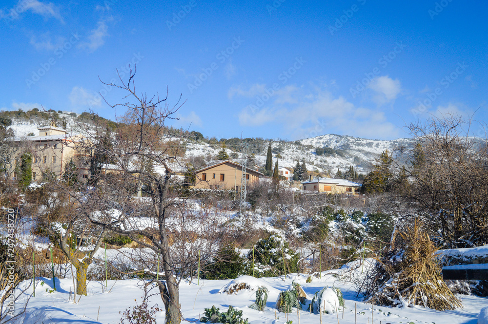 Lo bonito del invierno en Luesia España