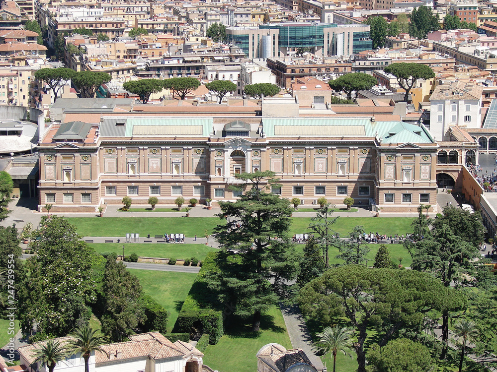 Rome, Italy -  June 3, 2017: The Vatican City inside