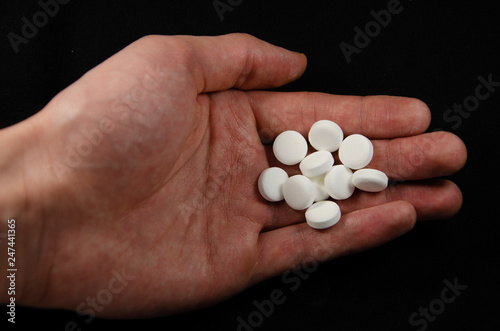 pills in hand