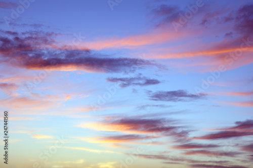 Sunny bright sky clouds sunrise background © Stillfx