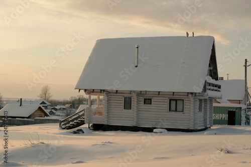 Village in Russia in winter © Natali Arkhangelsk