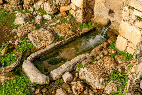 Antalya - Turkey. January 29, 2019. A Fountain in Sillyon ( Kestros) Ancient City.  photo