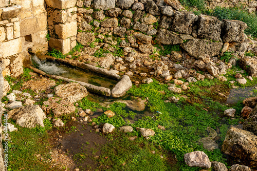 Antalya - Turkey. January 29, 2019. A Fountain in Sillyon ( Kestros) Ancient City.  photo