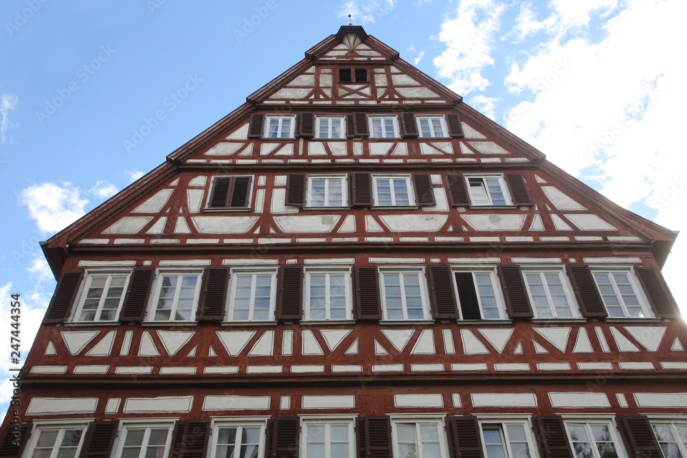 Half-timbered old house in Tubingen, Germany