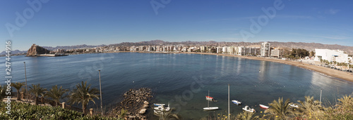 Águilas is a Spanish municipality of the Region of Murcia. It is located on the coast of the Mediterranean Sea, within the Costa Cálida, in the Gulf of Mazarrón. I