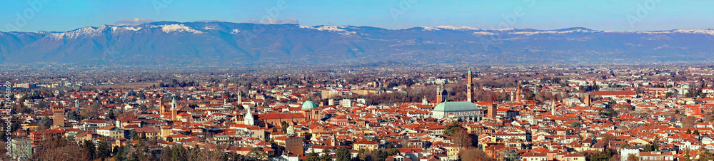 30 Mega pixels Panorama of the city of Vicenza in Northern Italy