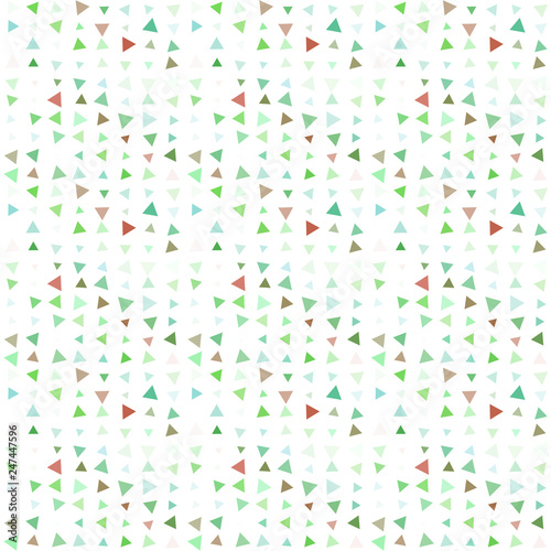 Abstract seamless pattern background with multi-colored varied triangles.