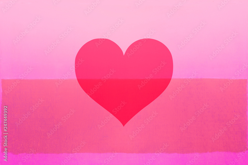 Pink Heart Love Tone Icon Texture Art Background Pattern Design Graphic