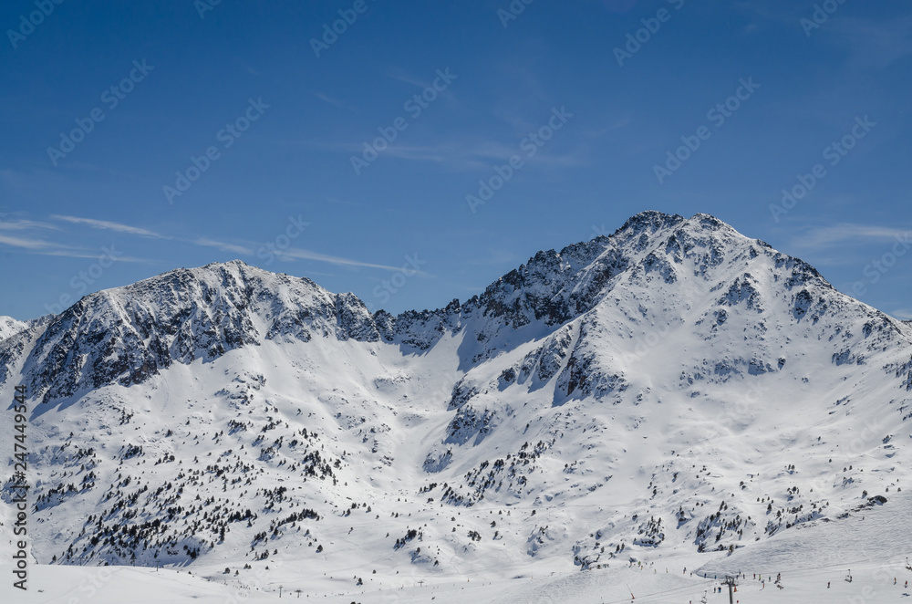 Pas de la Casa ski resort in Andorra at Grandvalira sector Pyrenees