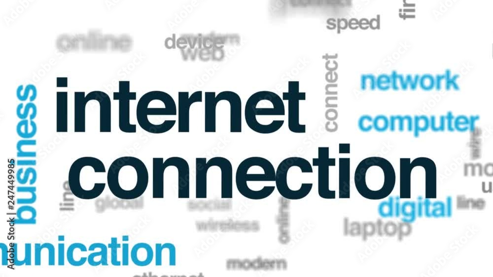 Internet connection animated word cloud. Kinetic typography. Internet connection animated word cloud. Kinetic typography.