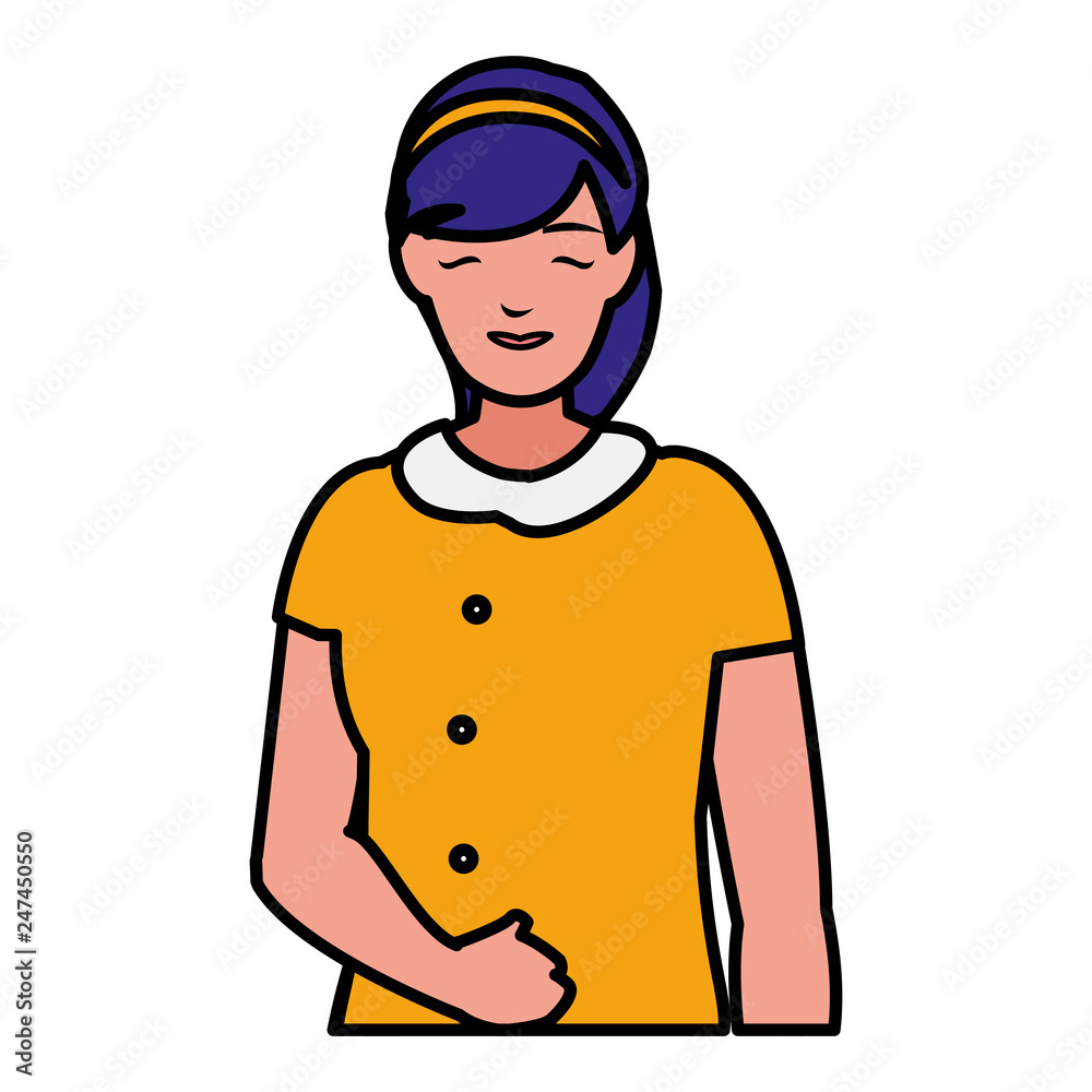 beautiful and young woman character beautiful and young woman character
