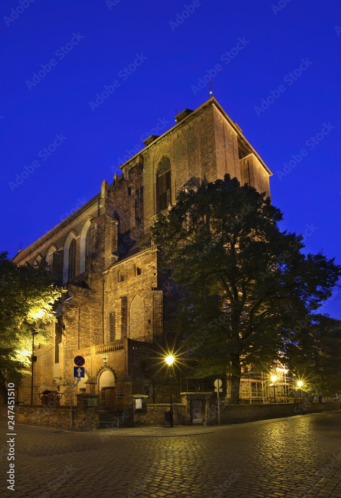 Torun Cathedral - church of St. John Baptist and St. John Evangelist in Torun.  Poland