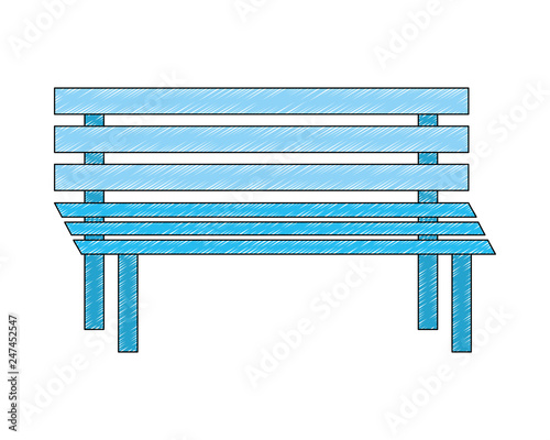 bench wooden exterior decoration image