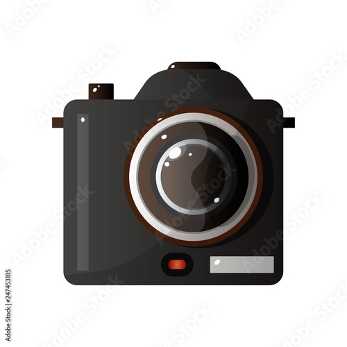 Digital Photo Camera, Camera Application Sign Vector Illustration