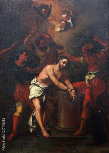 Scourging at the Pillar, Basilica of St. Vitus in Ellwangen, Germany 