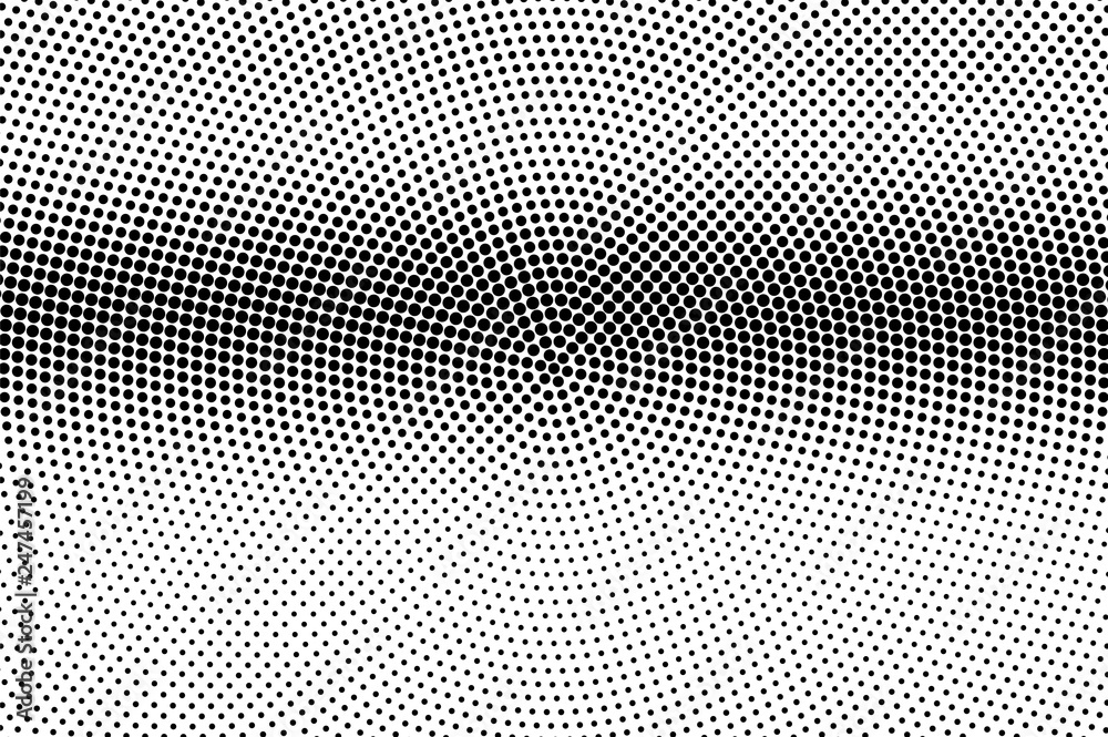 Retro black and white halftone. Horizontal dotted gradient. Vintage effect vector texture. Retro dotted overlay Retro black and white halftone. Horizontal dotted gradient. Vintage effect vector texture. Retro dotted overlay