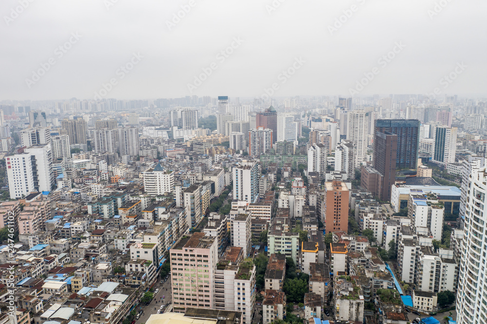 Asian city aerial Asian city aerial