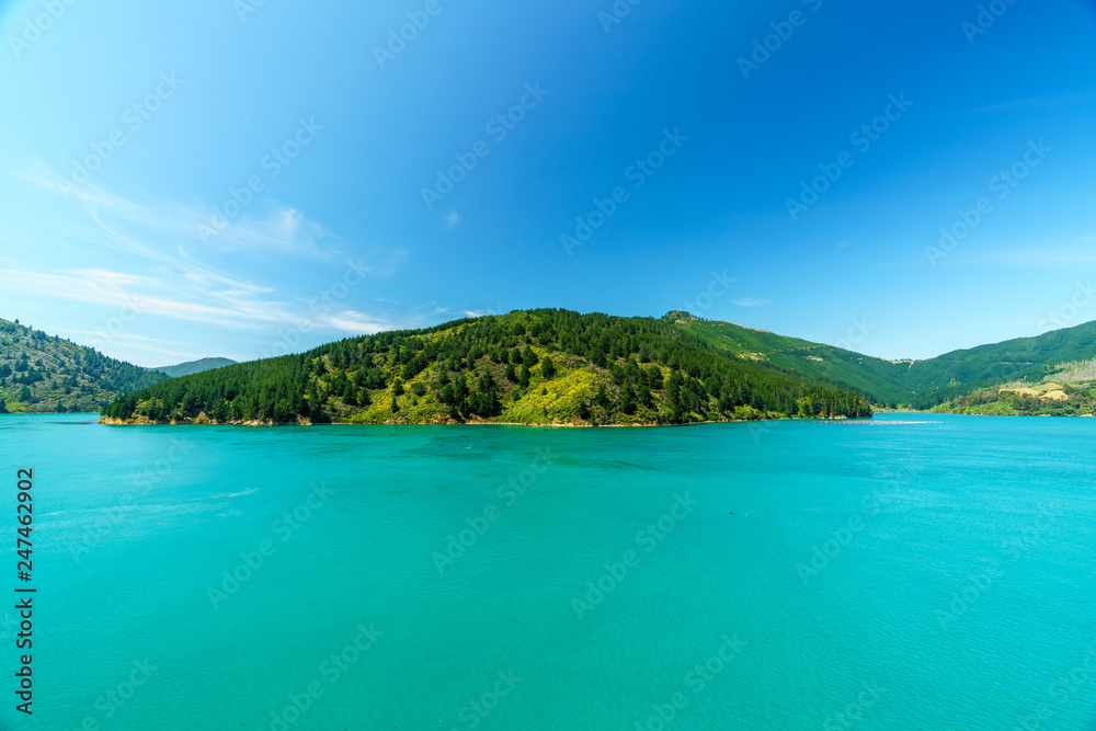 crossing the cook strait on the ferry, new zealand 2