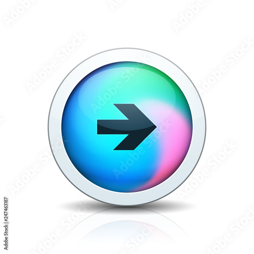 Free Download Right Arrow Sign Holography ыенду illustration - GFXLoad