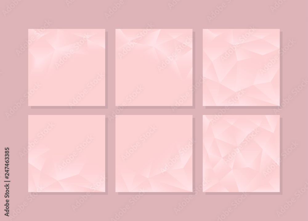 Elegant light pink romantic Background. Template. Romantic promotion card, flyer, banner. Vector.