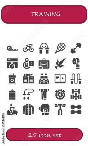 training icon set