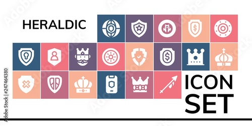 heraldic icon set