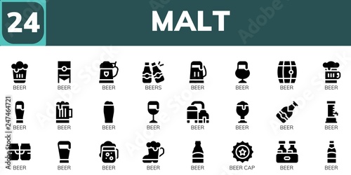 malt icon set