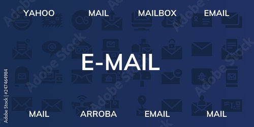 e-mail icon set