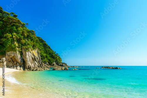 tropical beach in abel tasman national park, new zealand 20