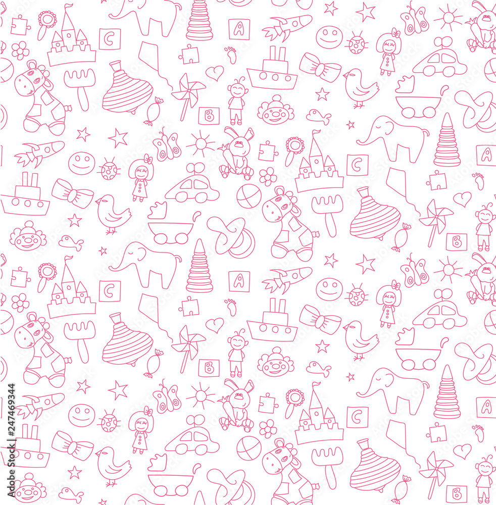 Pattern a set of children's toy Pattern a set of children's toy