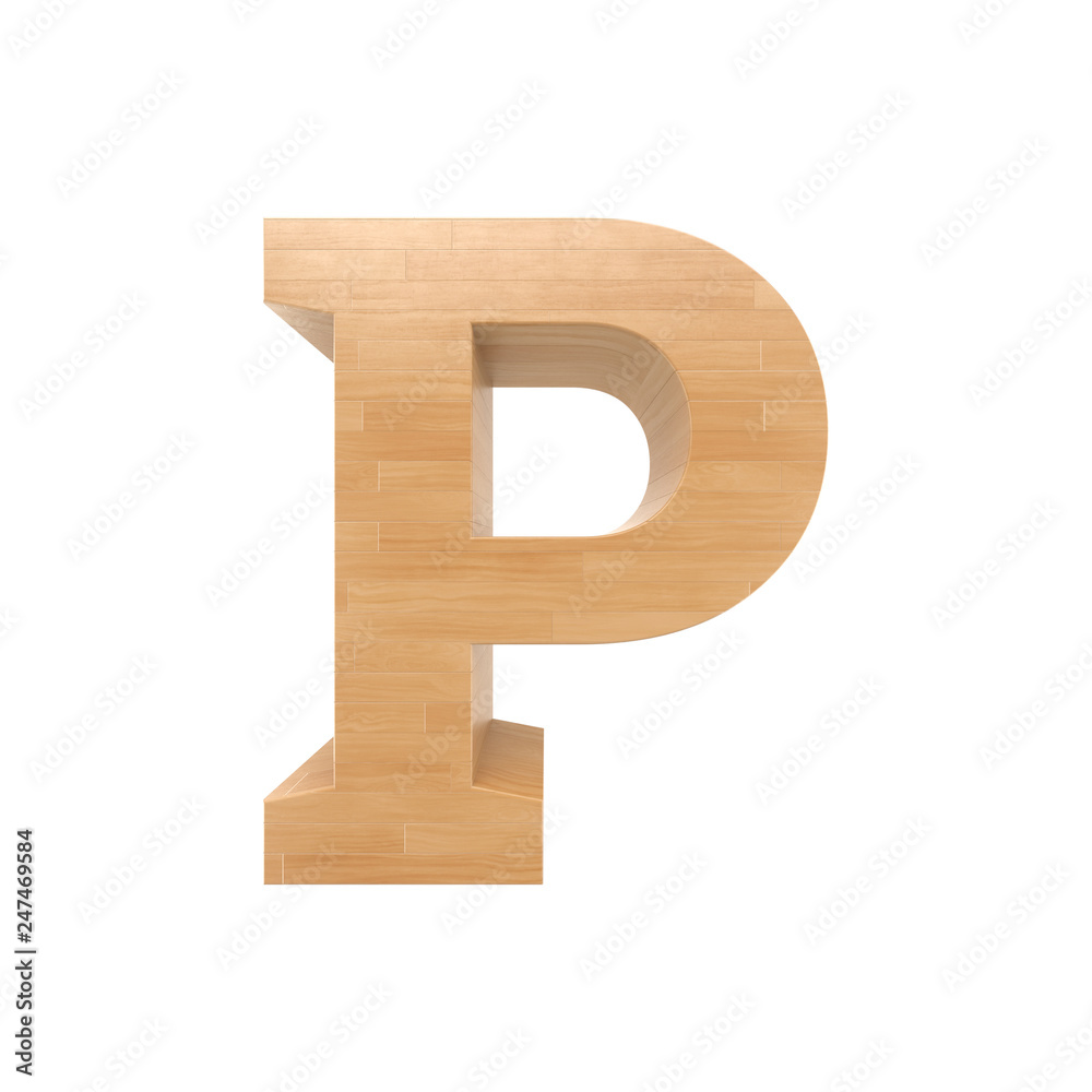 P letter isolated on white background P letter isolated on white background