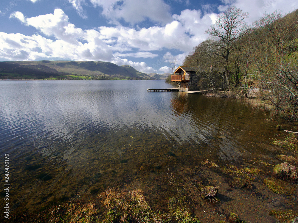 Fototapeta premium Boathouse, Ullswater, Lake District