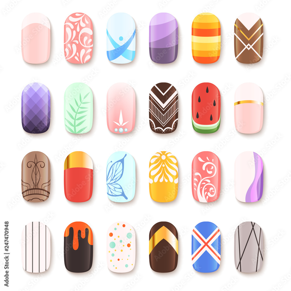 Samolepka Nail art design