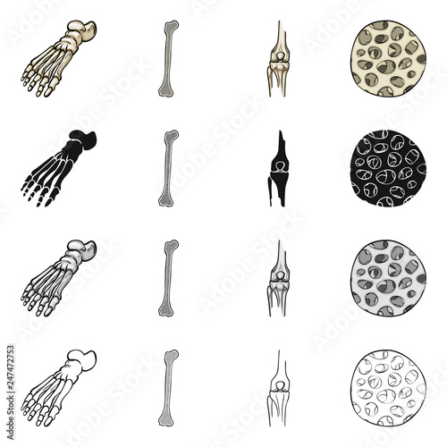 Isolated object of medicine and clinic logo. Collection of medicine and medical stock vector illustration.