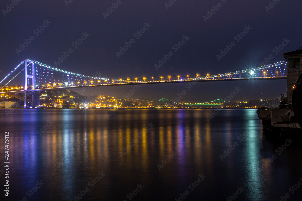 İstanbul Bosphorus Two Bridges in One Picture