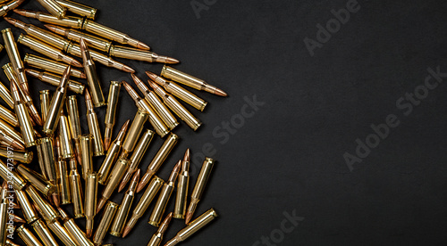 Foto Cartridges on a black background