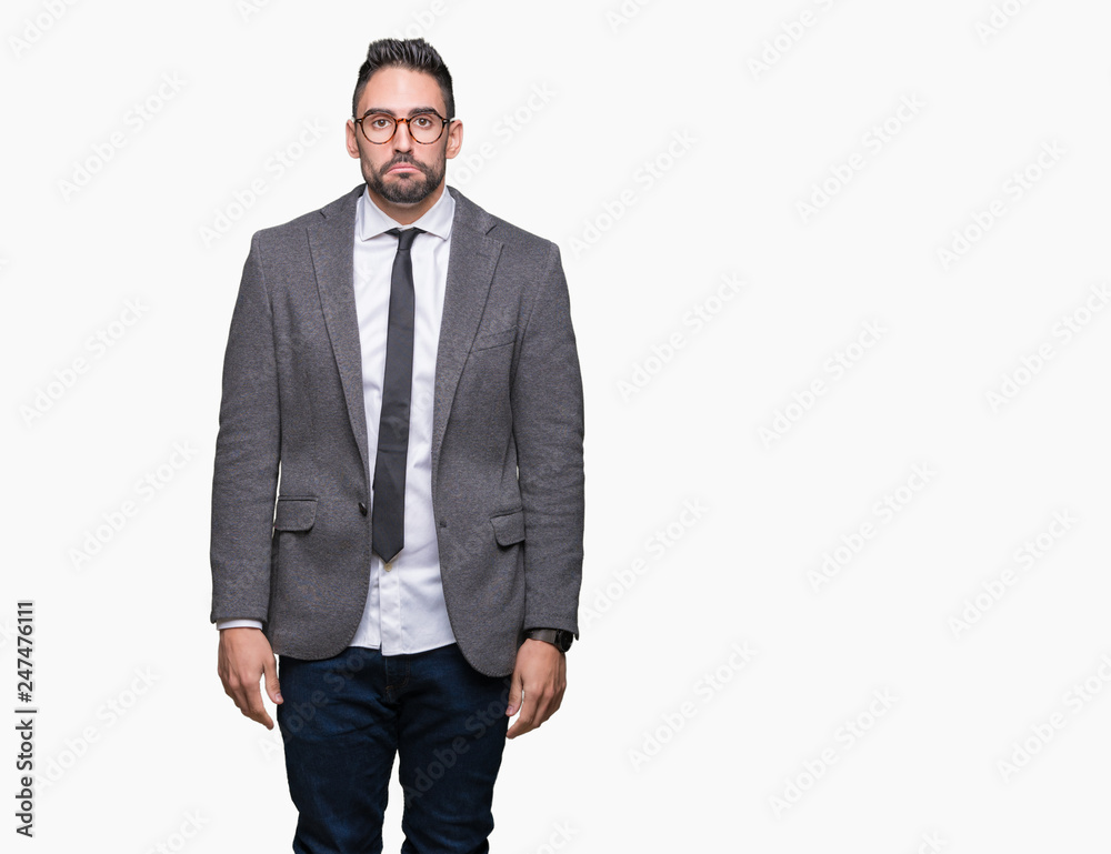 Young handsome business man over isolated background depressed and worry for distress, crying angry and afraid. Sad expression. Young handsome business man over isolated background depressed and worry for distress, crying angry and afraid. Sad expression.