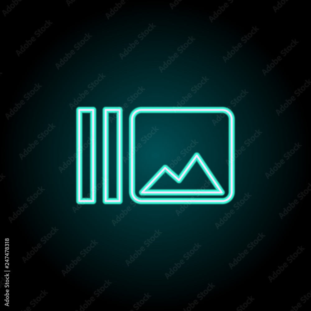 Burst sign icon. Elements of Image in neon style icons. Simple icon for websites, web design, mobile app, info graphics Burst sign icon. Elements of Image in neon style icons. Simple icon for websites, web design, mobile app, info graphics